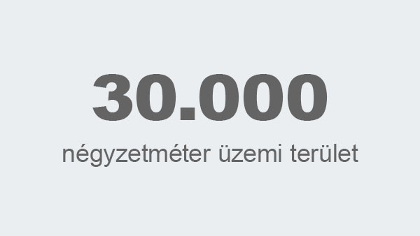 30.000 négyzetméter üzemi terület